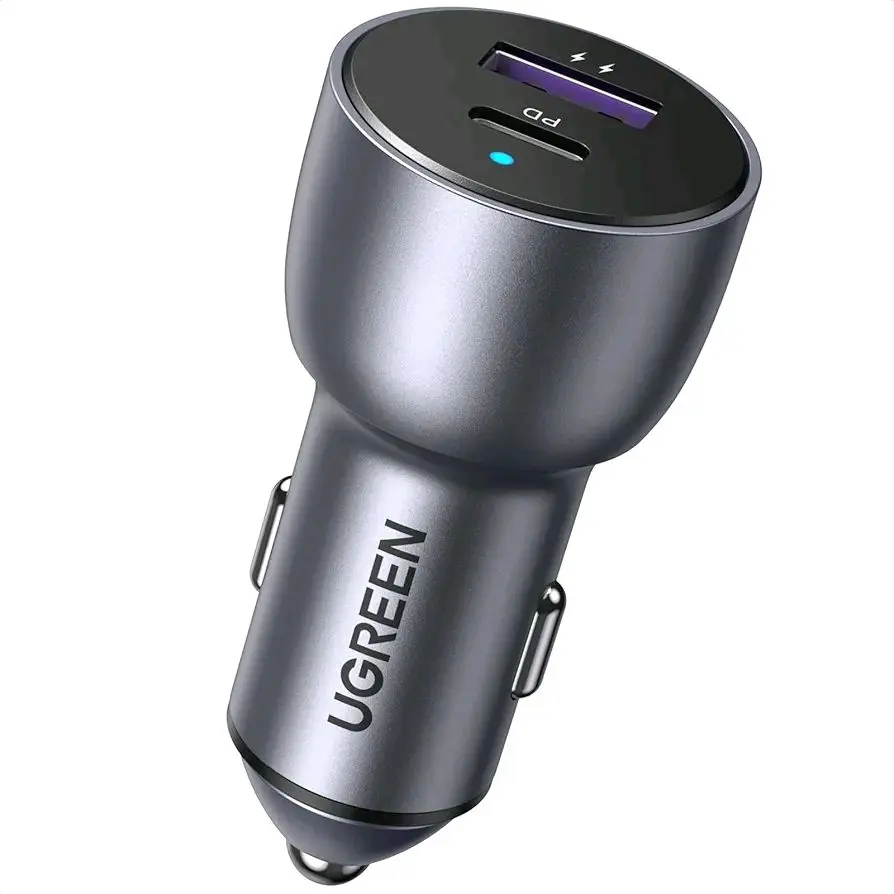 13 UGREEN Car Charger Alu Case 52W 60980 CD2