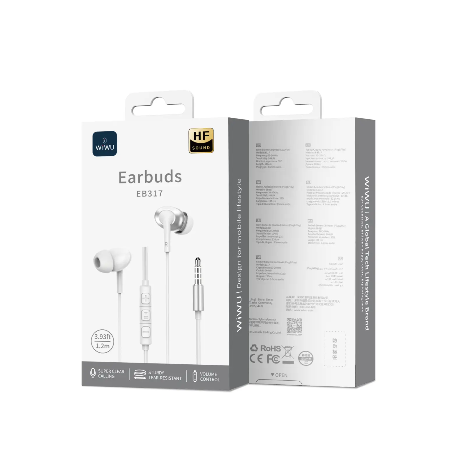 3.5mm Stereo Wired Earbuds EB317