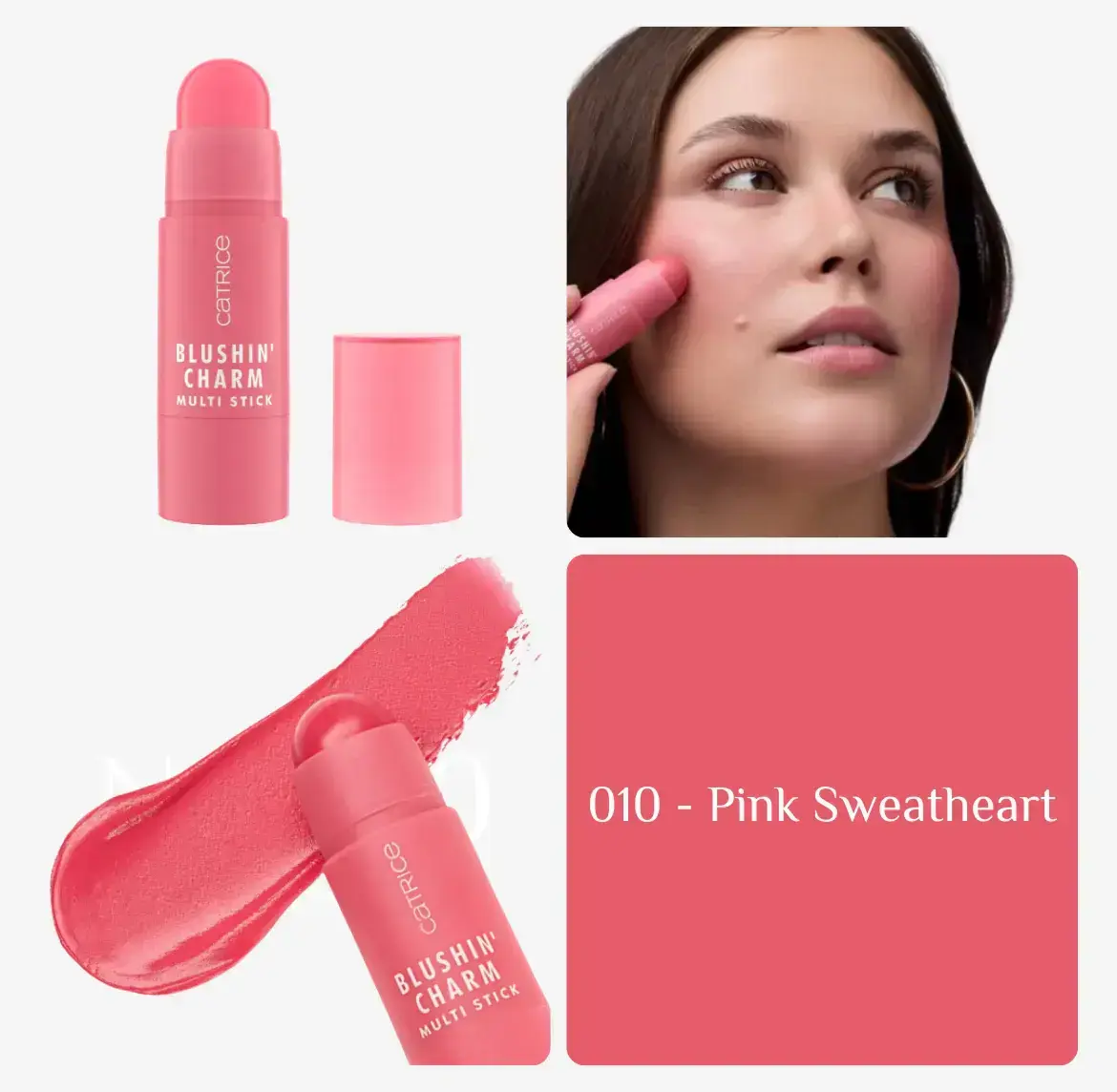 Catrice Blushin Charm M. Stick 010 | قلم أحمر الخدود الكريمي متعدد المواهب 010
