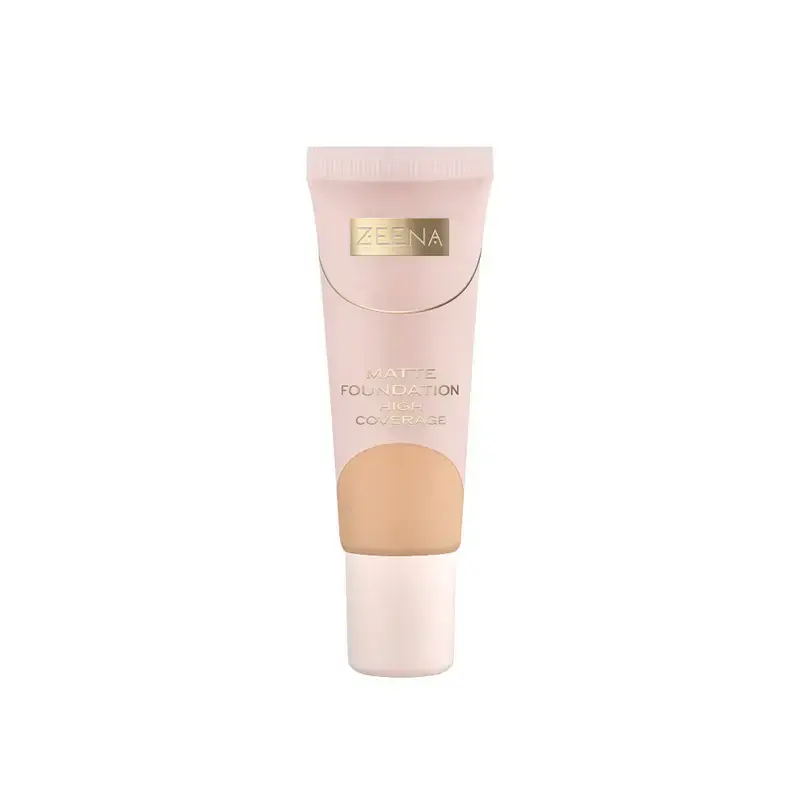 ZEENA Matte Foundation High Coverage 030 | كريم أساس عالي التغطية، رقم 030