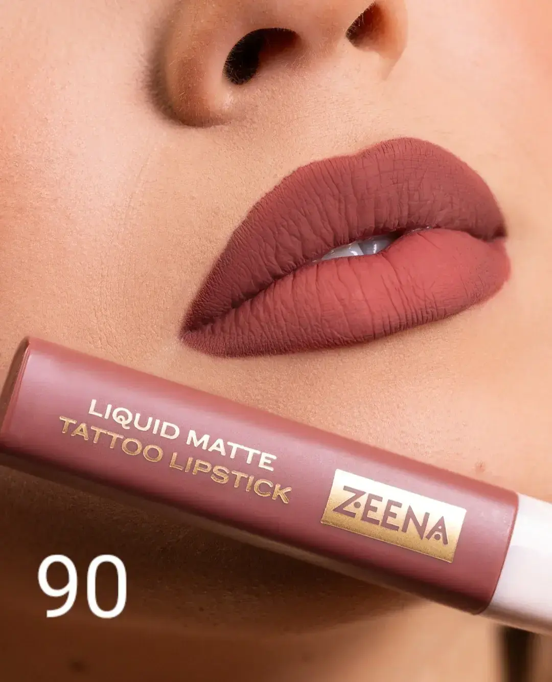 ZEENA Liquid Matte Tattoo Lipstick 090 | أحمر شفاه سائل مات تاتو 090