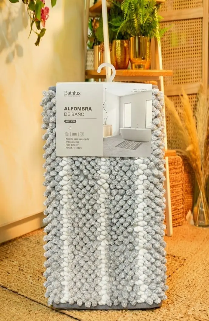 BATHROOM MAT - Gray&White/CS-29-20