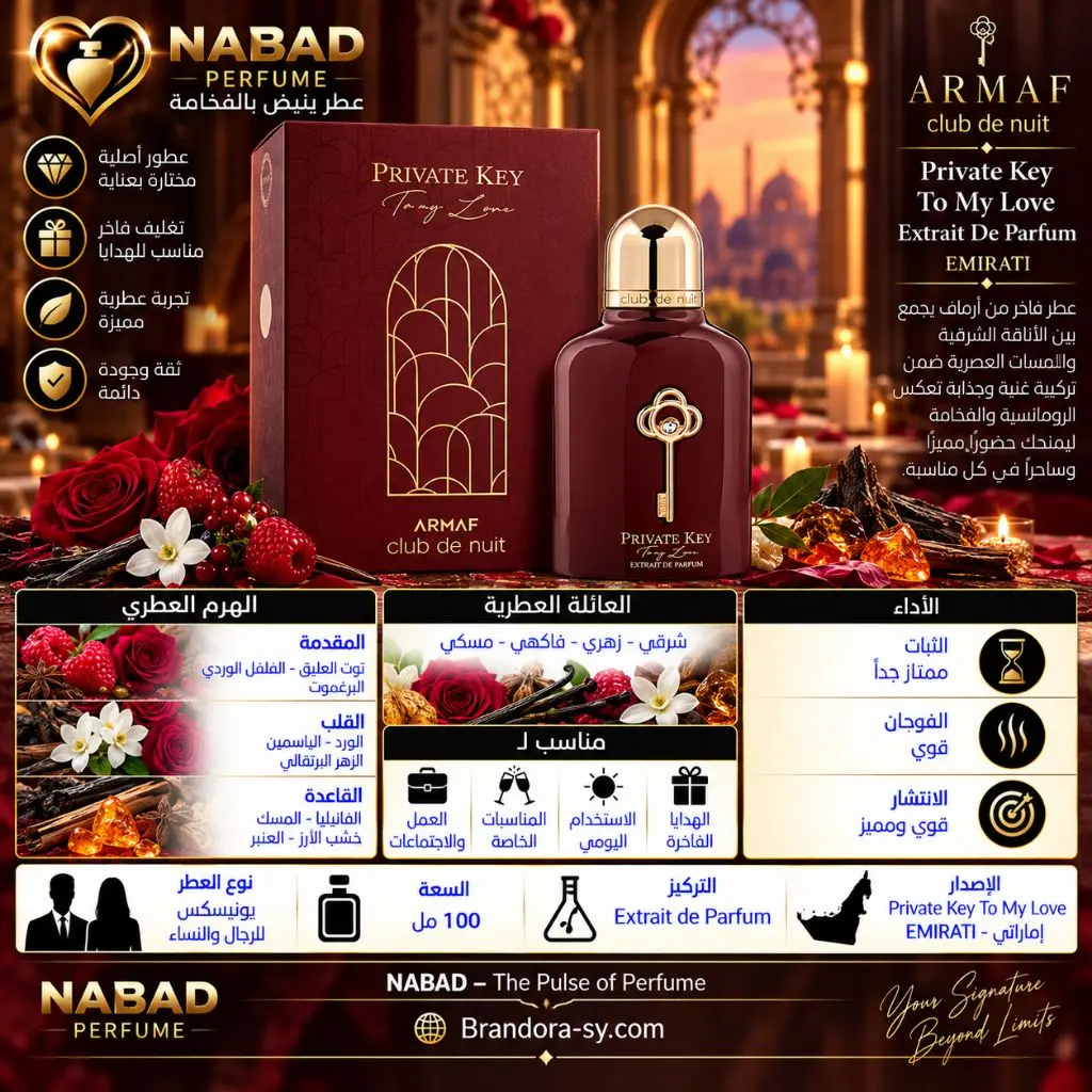 Armaf Club de Nuit Private Key To My Love Extrait de Parfum | EMIRATI