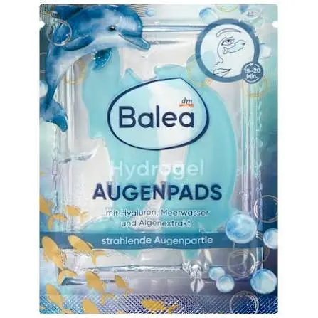 Balea Hydrogel Eye Pads Dolphin - 1 Pair | باليا بادات عيون هيدروجل دولفين