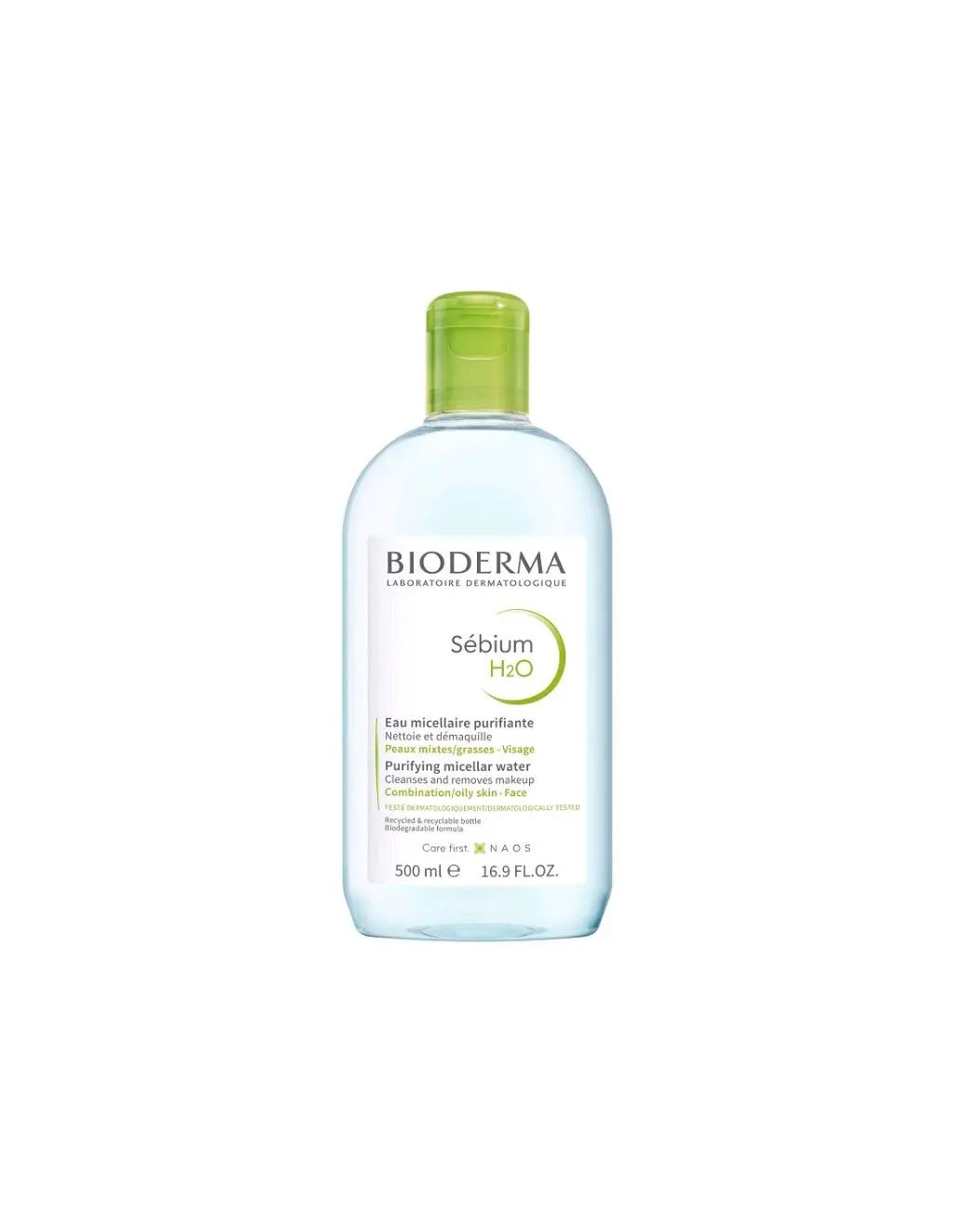Bioderma Sebium H2o Micellar Water Makeup Remover 500 ماء ميسيلار هايدرابيو من بيوديرما