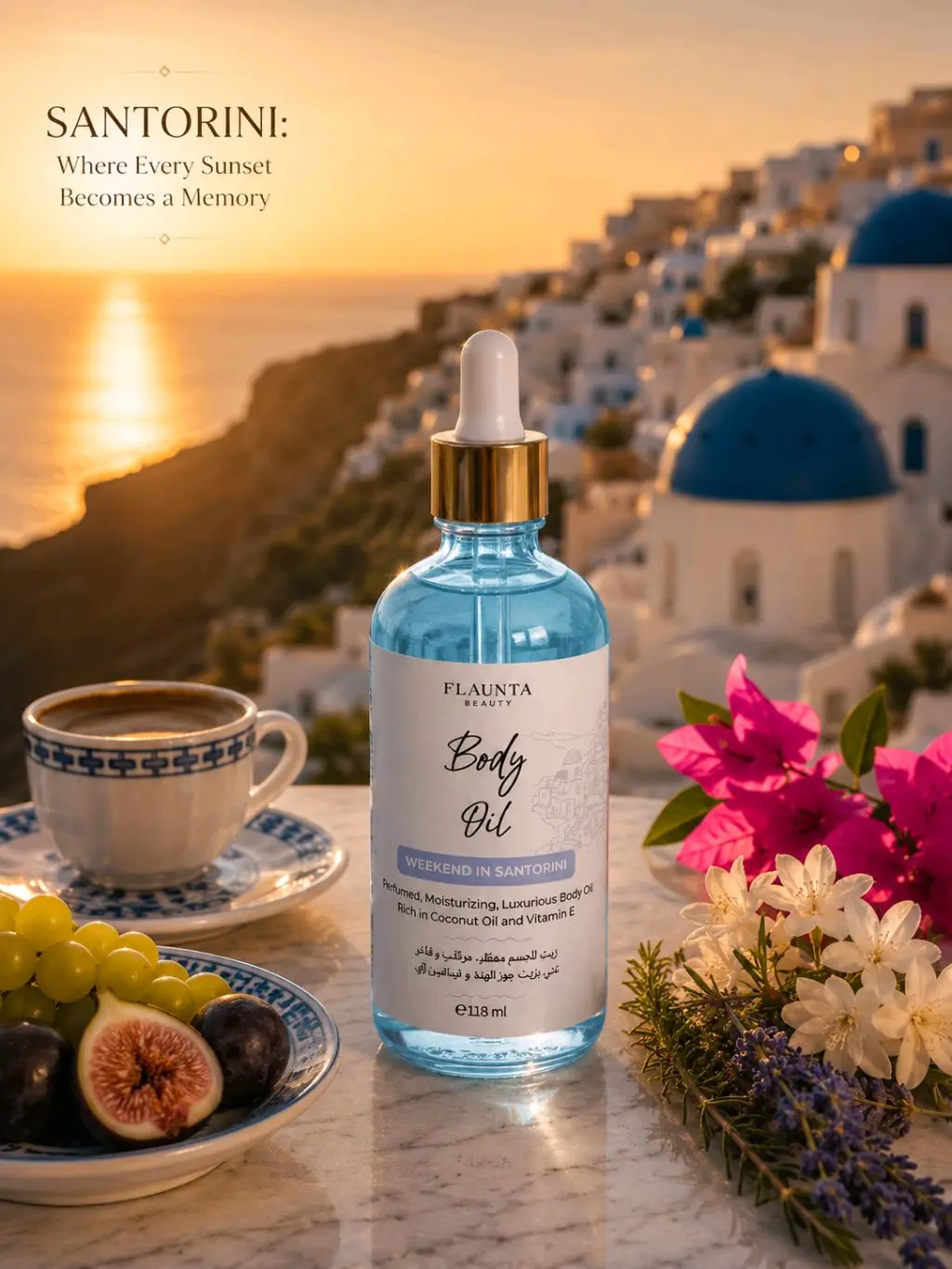 Body Oil Weekend in Santorini