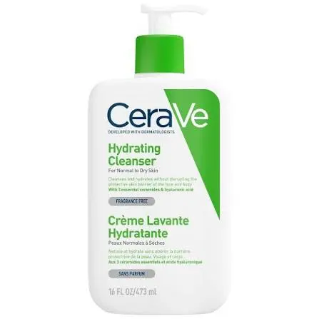 CeraVe Hydrating cleanser normal to dry skin 473 ML | سيرافي غسول مرطب للبشرة الجافة والعادية - 473 مل