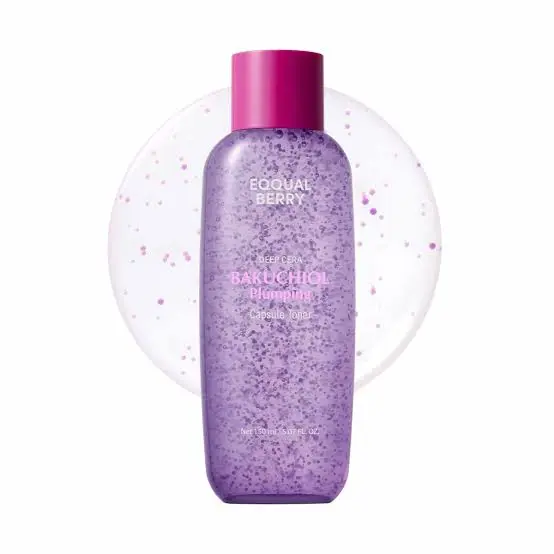 EQQUALBERRY - Bakuchiol Plumping Capsule Toner 150ml
| ايكوال بيري تونر الباكوتشيول المالئ - 150 مل