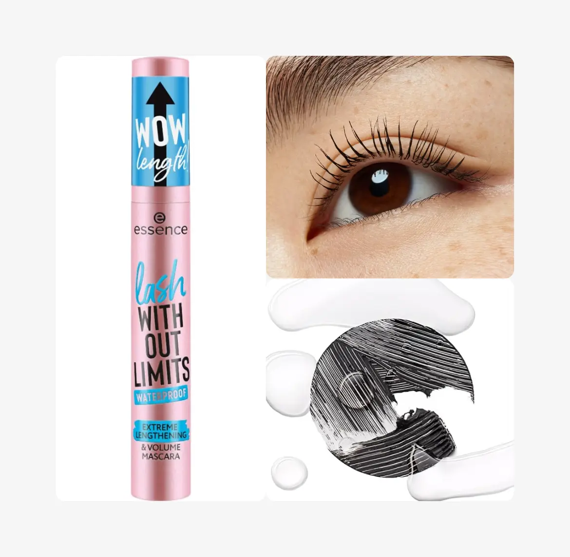 Essence Lash Without Limits Wp Masc. 03 | مسكارا "بلا حدود" لكثافة قصوى وطول مثاليّ مضادة للماء 03