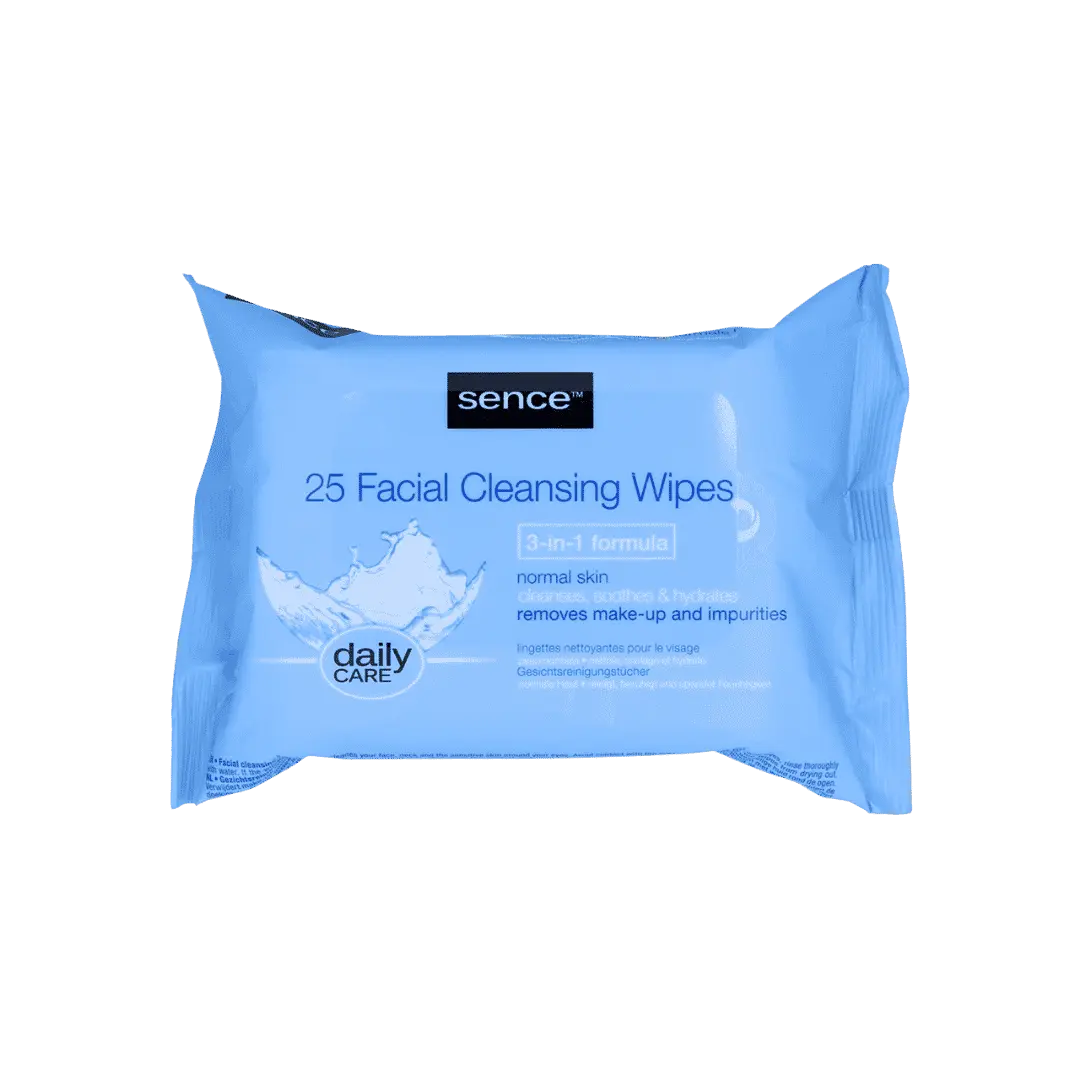 Sence Beauty Sencebeauty Facial Cleansing Wipes 25Pcs 3In1 New | محارم مزيل مكياج....