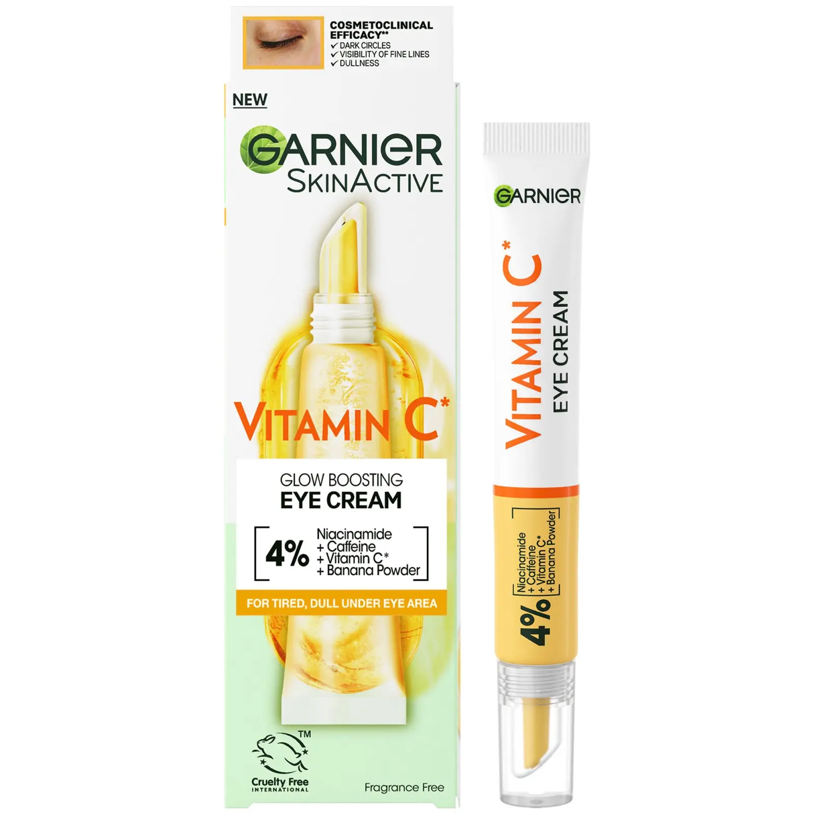Garnier SkinActive Vitamin C Glow Boosting Eye Cream | غارنييه كريم العين المضيء بفيتامين سي