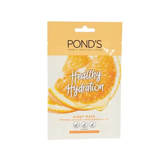 Healthy Hydration Orange Nectar Sheet Mask – ماسك ورقي بنكتار البرتقال وحمض الهيالورونيك
