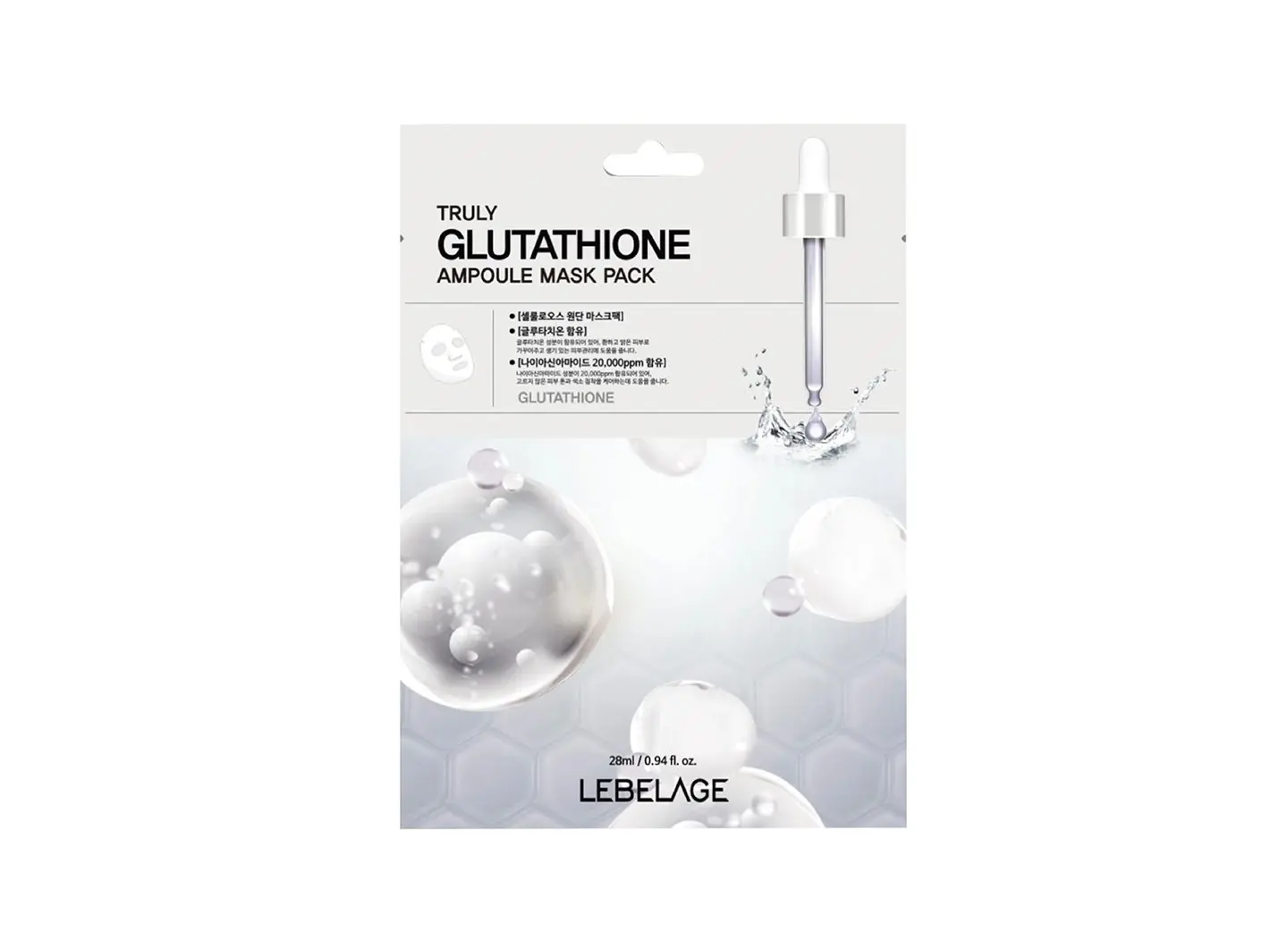 Lebelage Truly Glutathione Ampoule Mask Pack 28ml