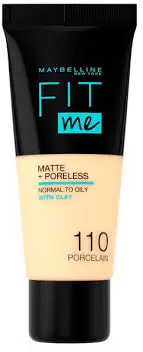 Matte + Poreless liquid foundation - 110 Porcelain | ميبيلين فاونديشن فيت مي مطفي - 110 بورسلين - 30 مل