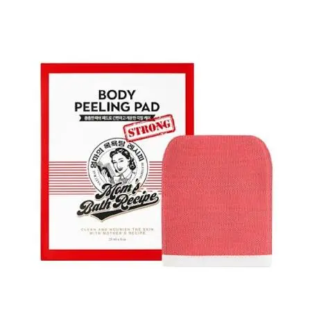 Mom's Bath Recipe Body Peeling Pad Strong | مومز باث فوطة تقشير قوية للجسم - 8 قطع