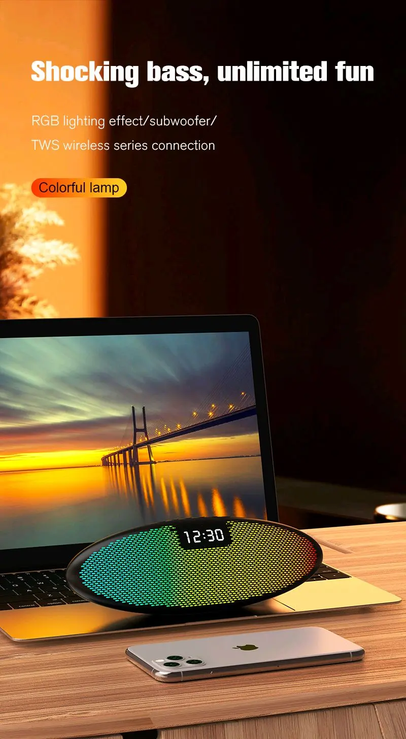 Portable illuminated wireless - مصغرة 4