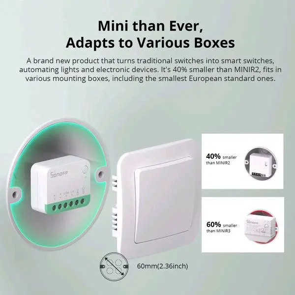 SONOFF MINI R4M WiFi Smart Switch With DIY Mode 3