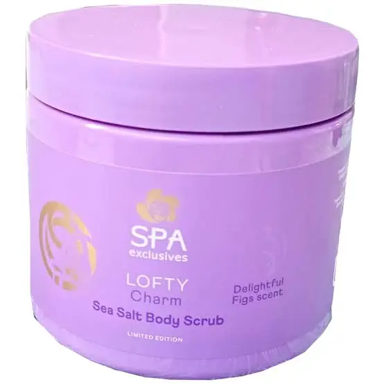 SPA Exclusives Lofty Charm Sea Salt Body Scrub 500g | سبا إكسكلوسيفز مقشر الجسم بملح البحر لوفتي تشارم - 500 غ