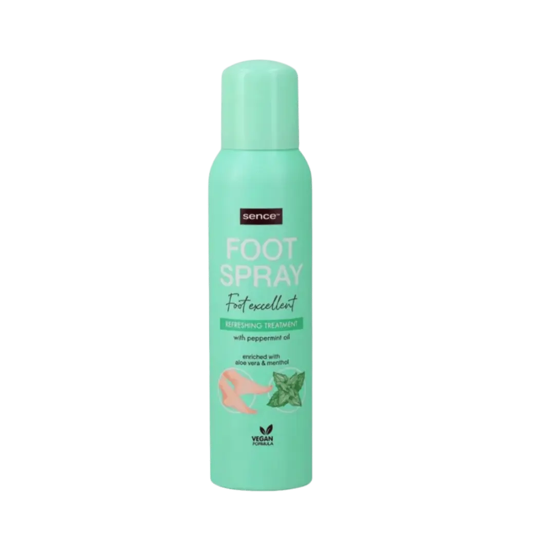 Sence Beauty Sence Foot Spray 150Ml + Deo Peppermint Oil Foot Excellent | زذاذ معالج ومنعش للقدمين برائحة النعناع المنعشة
