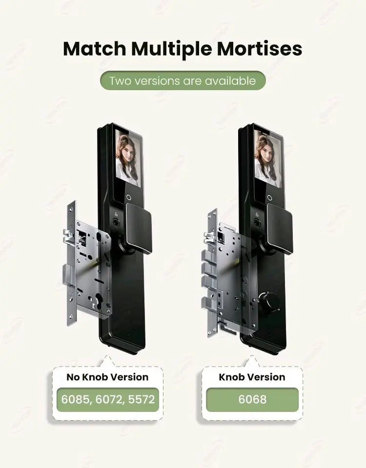Smart Door Lock With 3D Face Recognition F8 2
