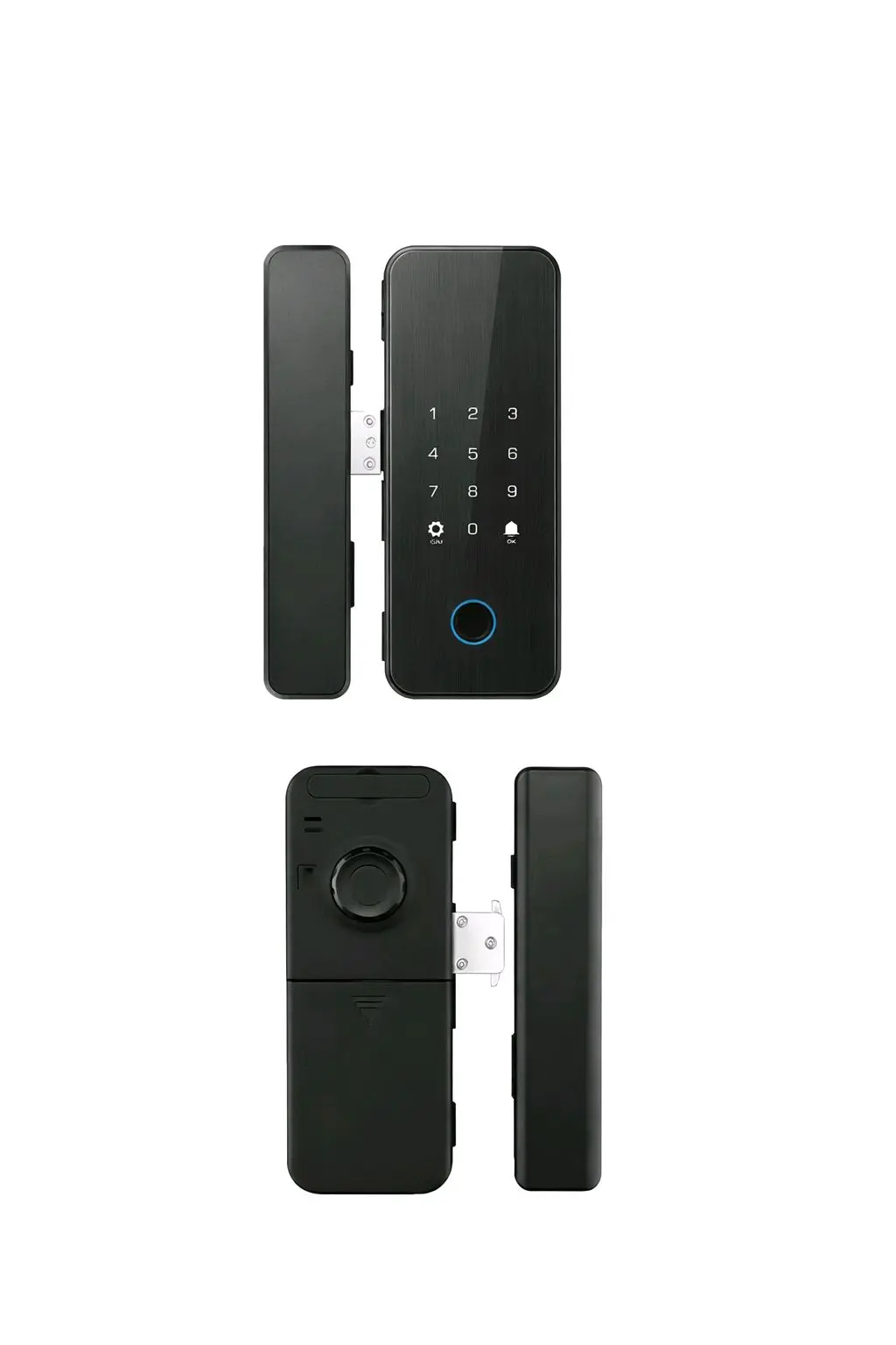 Smart Glass Door Lock With Fingerprint & Face Recognition 03