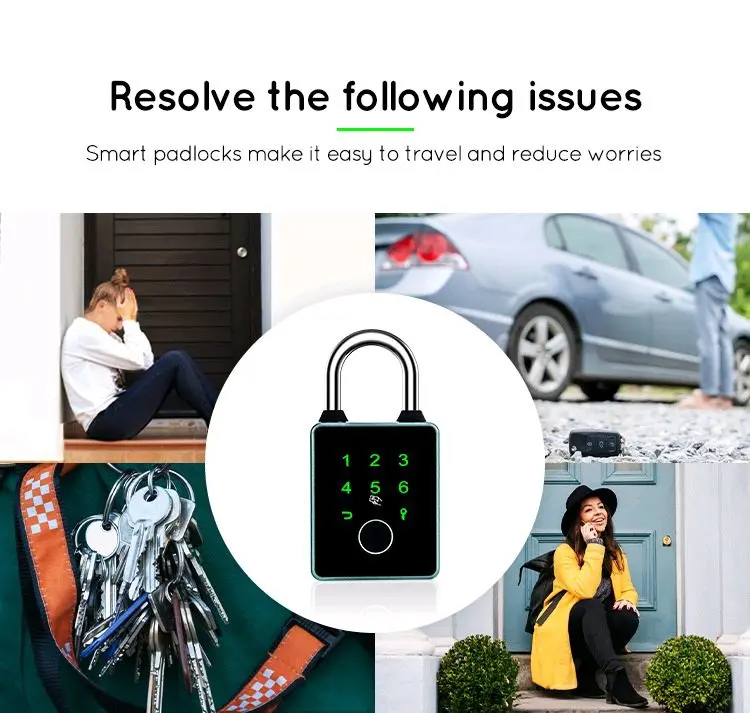 Smart Pad Lock With Fingerprint P3F 3