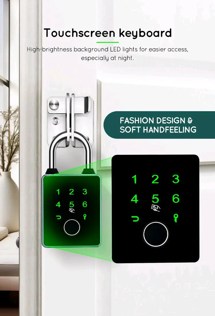 Smart Pad Lock With Fingerprint P3F 4