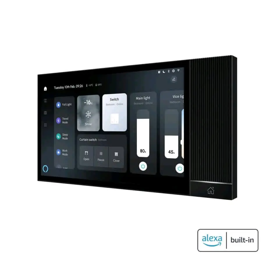Smart Touch Screen 8 Inch Control Panel Built -in (Zigbee - Bluetooth - Alexa - Music Player)