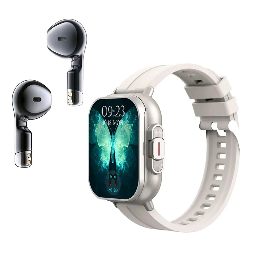 Smart Watch with Built-in Earbuds