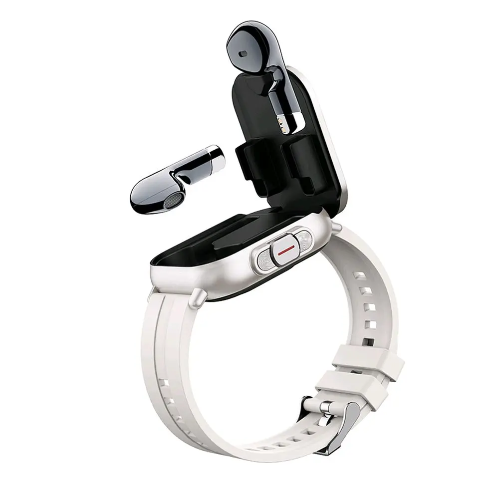 Smart Watch with Built-in Earbuds - مصغرة 4