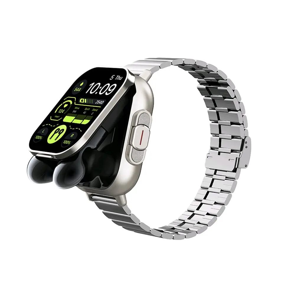 Smart Watch with Built-in Earbuds - مصغرة 2