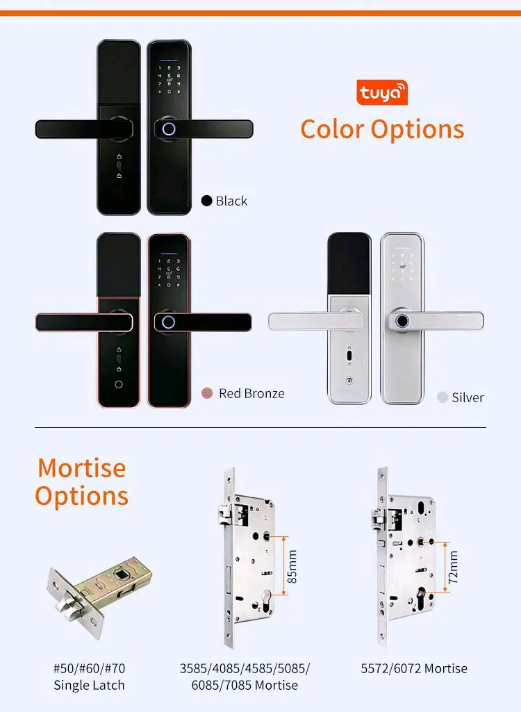 Smart Wifi Door Lock With Fingerprint R8 4