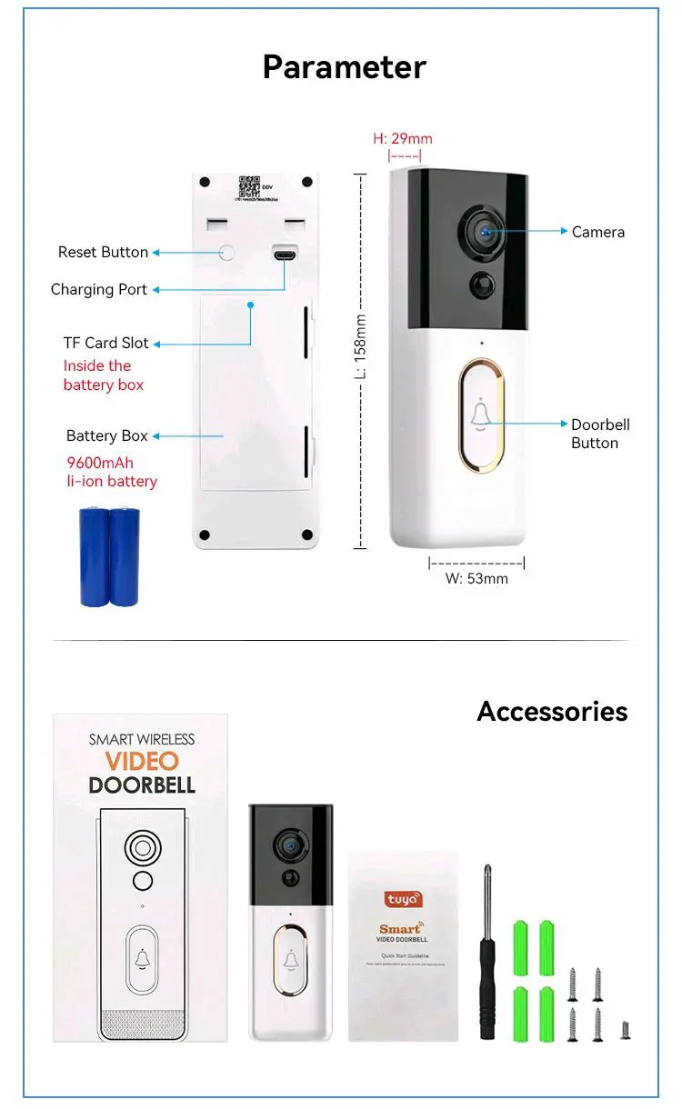 Smart Wifi Video Doorbell 3