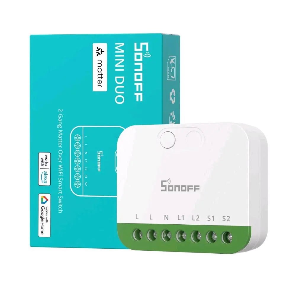 Sonoff Matter Over WiFi 2-Gang Smart Switch