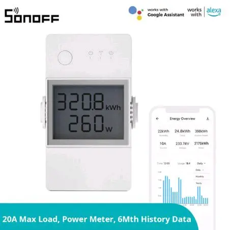 Sonoff Pow Elite Smart Power Meter Switch 20A 3