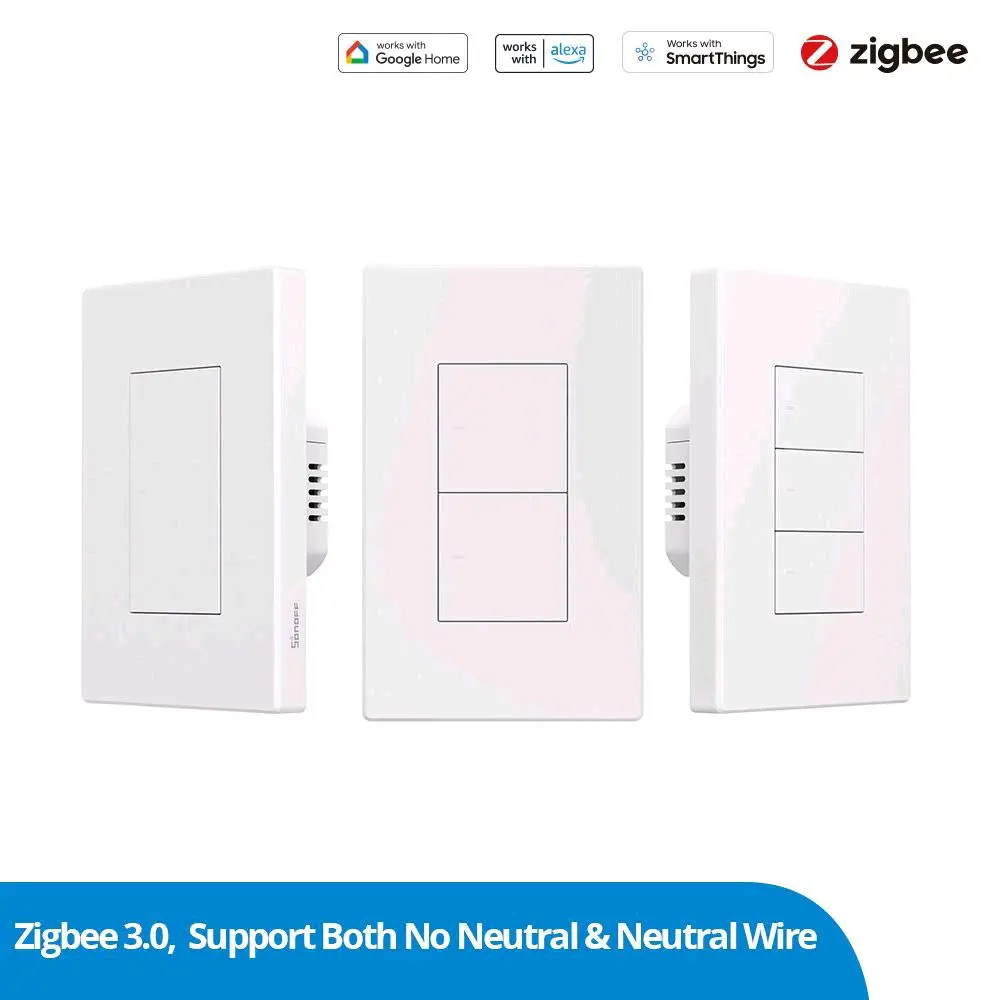 Sonoff Series Smart Wall Switch White Zigbee - احادي 2