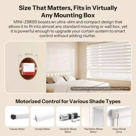 Sonoff Zigbee Mini RBS Smart Zigbee Shutter & Curtain Module 3
