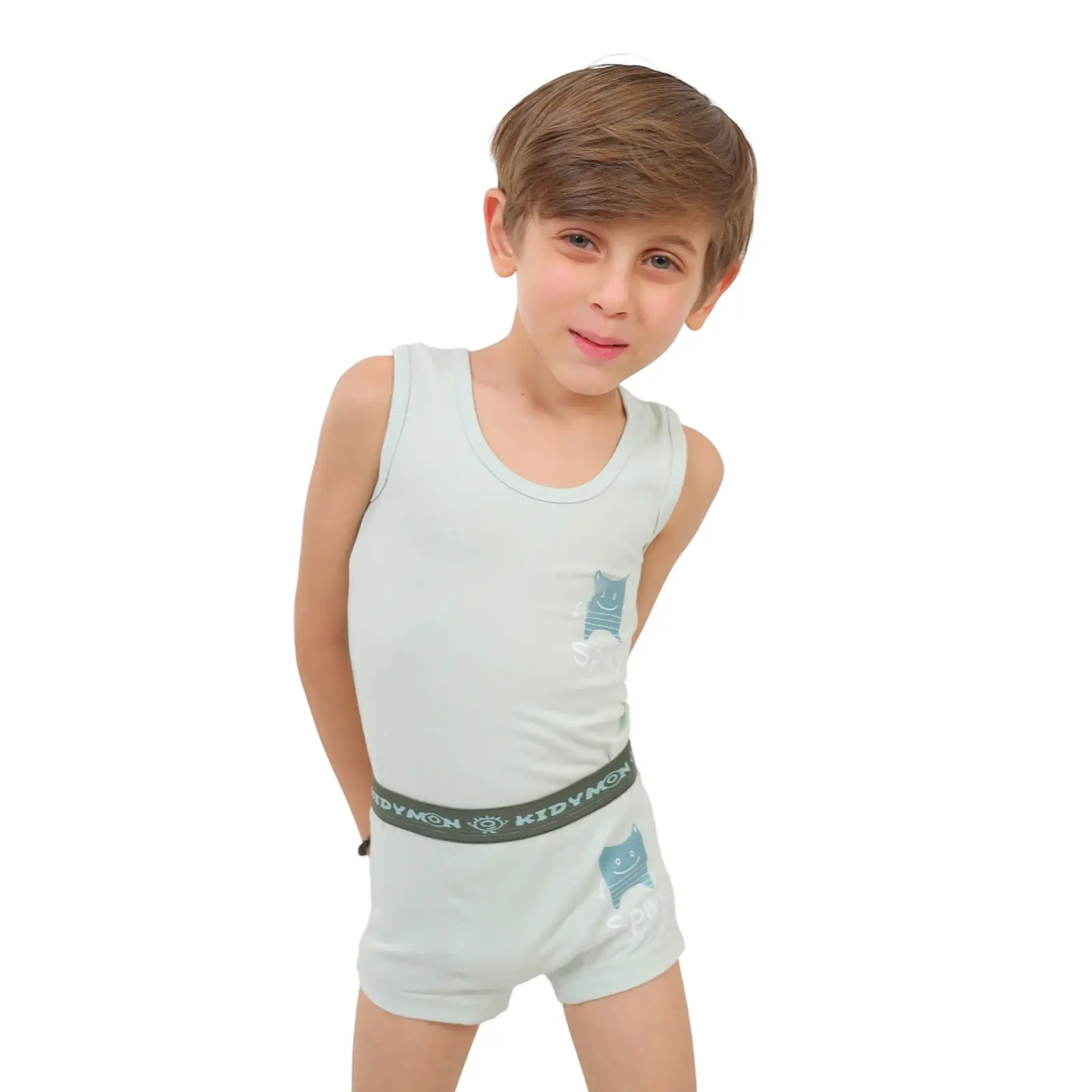Strap Shirt & Boxer Set (Spiky)
