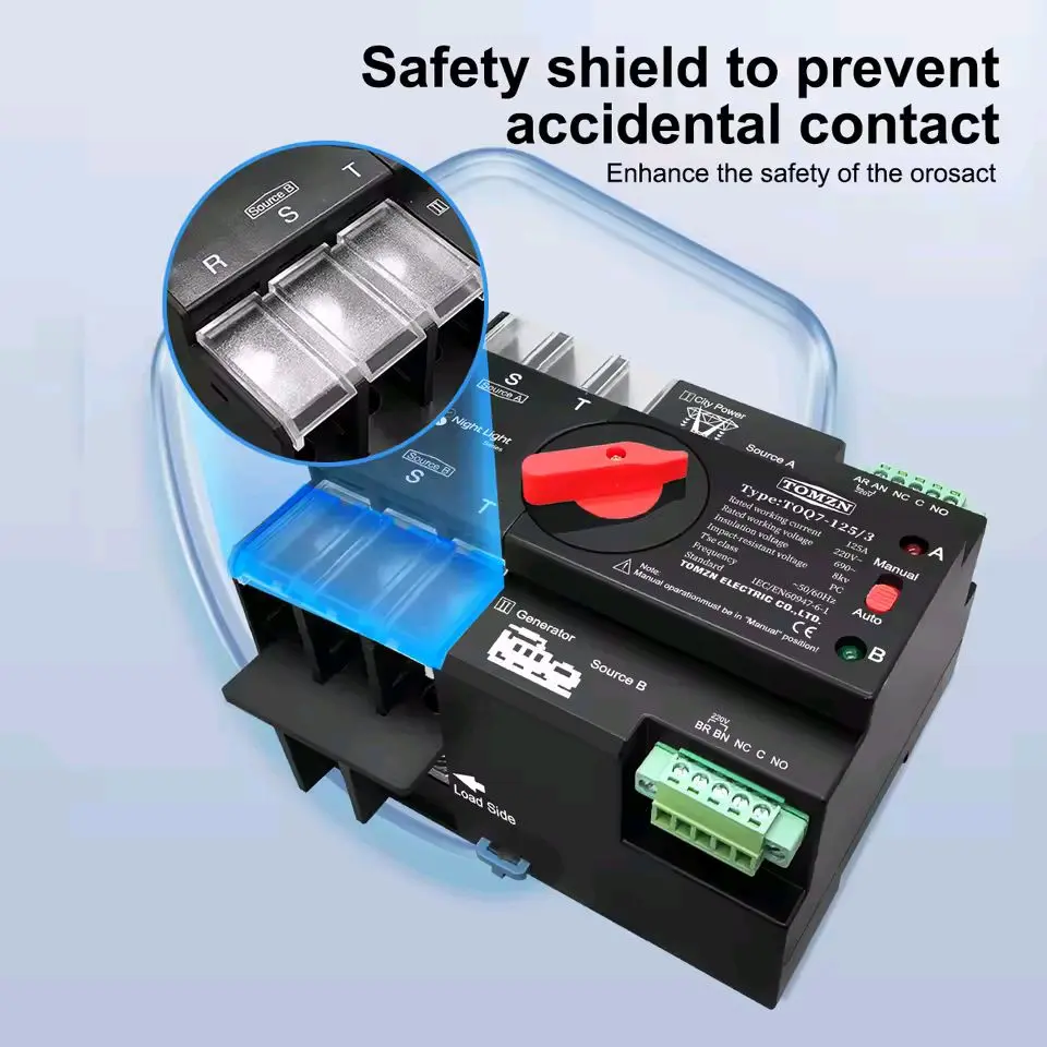 TOMZN WiFi  Smart ATS  125A 3P 4