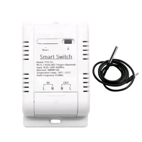 Tuya Smart WIFI Temperature Switch 16A 3000W With Energy consumption Monitoring RF433 Temperature Control