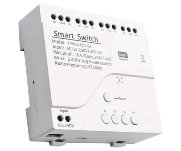 Tuya smart WIFI 4CH smart switch With RF433 2