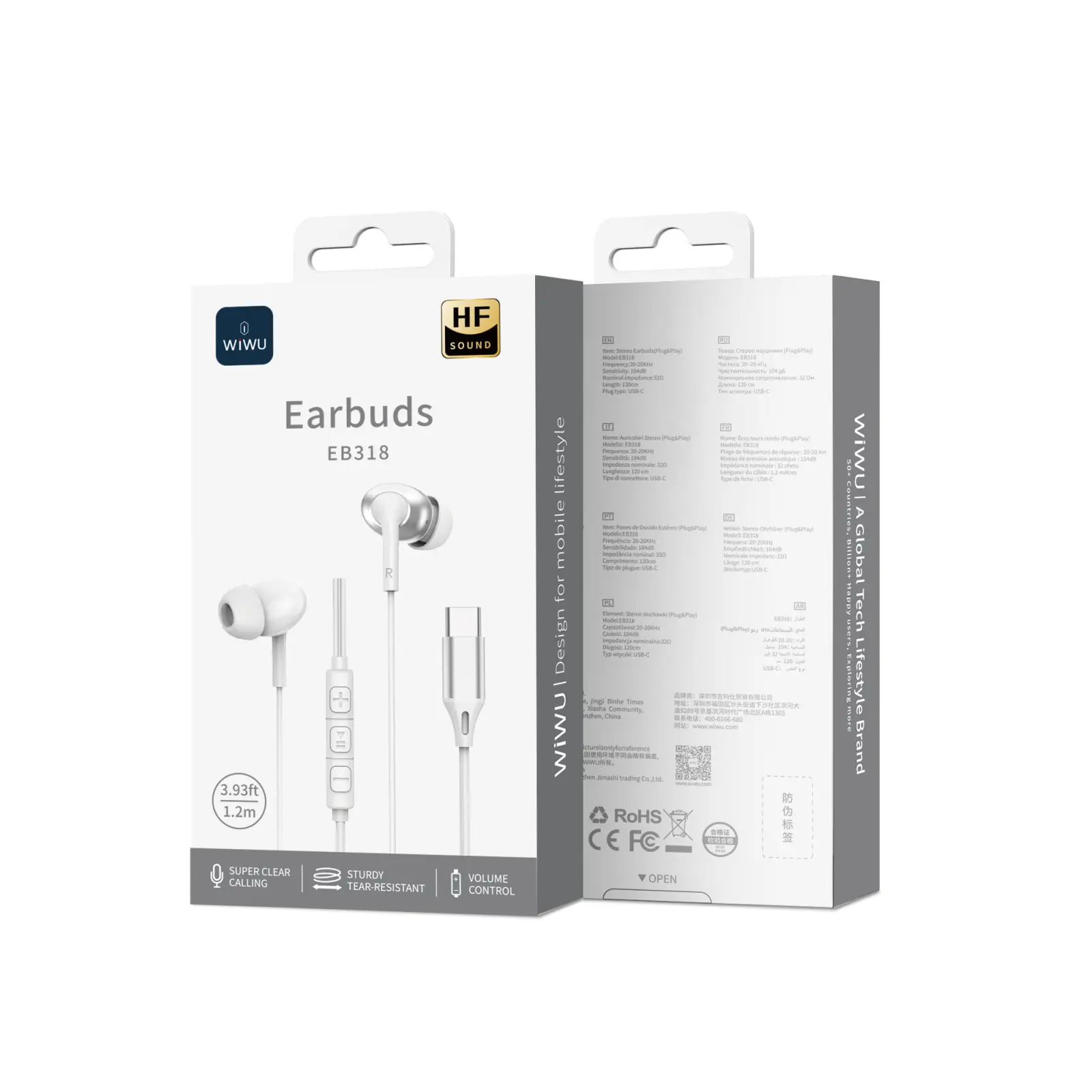 Type-C Stereo Wired Earbuds EB318