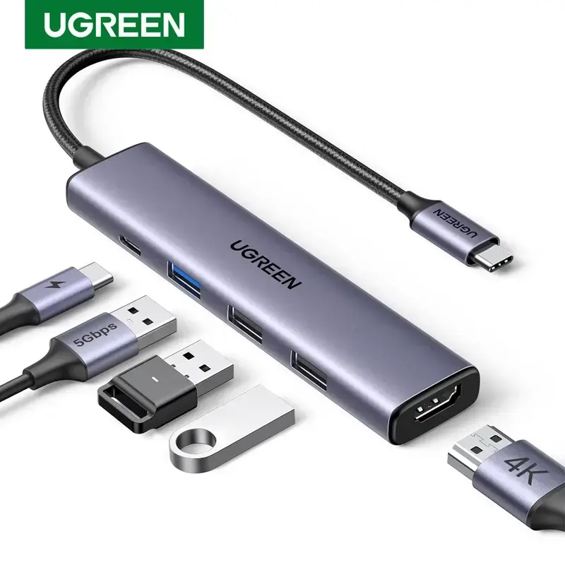 UGREEN 5-in-1 USB-C Hub CM478  35580