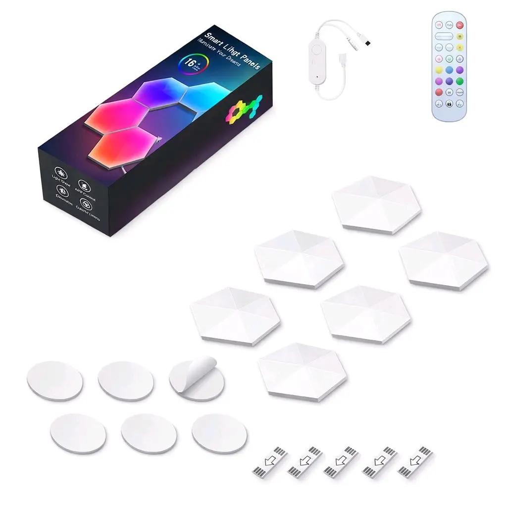 WiFi RGBIC Hexagon Light (6 PCS Lamp)