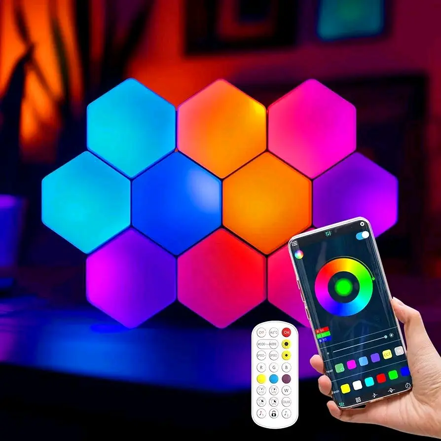Wifi RGBIC Hexagon Light (10 PCS Lamp) 4