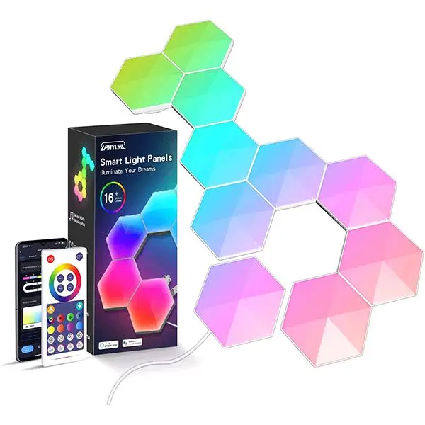 Wifi RGBIC Hexagon Light (10 PCS Lamp)