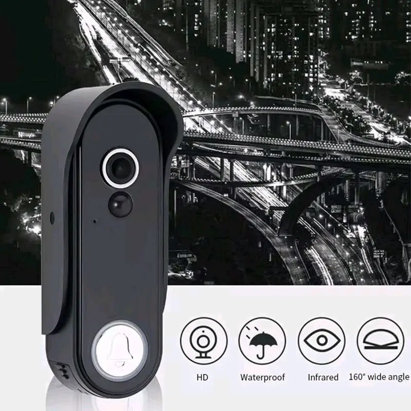 Wireless Video Door Phone HD 1080 Tuya 7 Inch Screen 4