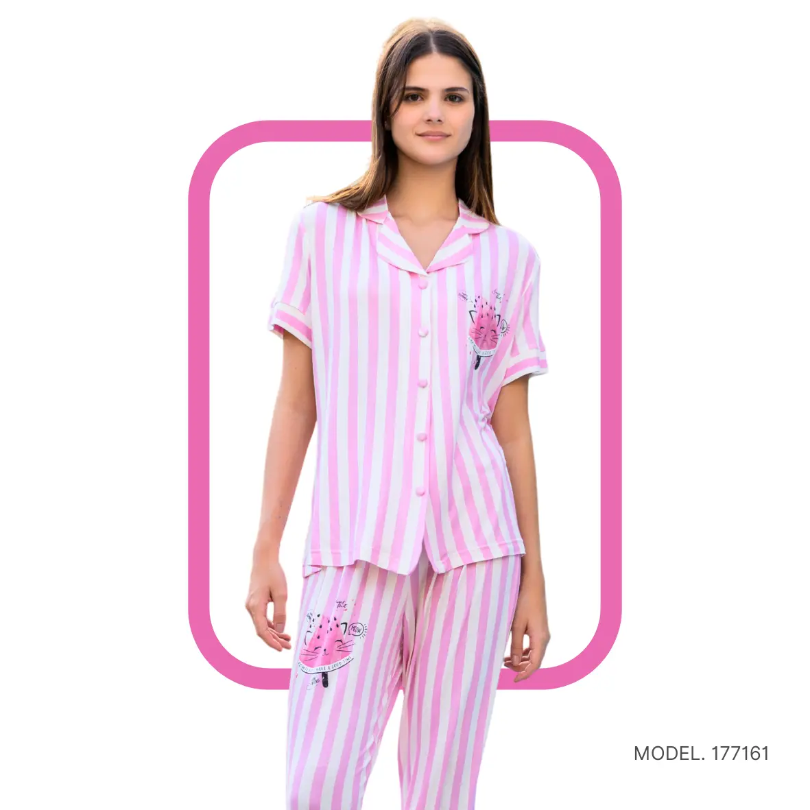 Women pyjama (soft pants and a short-sleeve shirt)