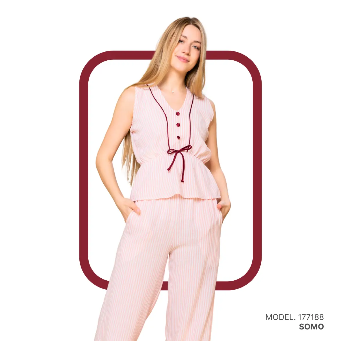 Women pyjama (soft pants and a sleeveless shirt)