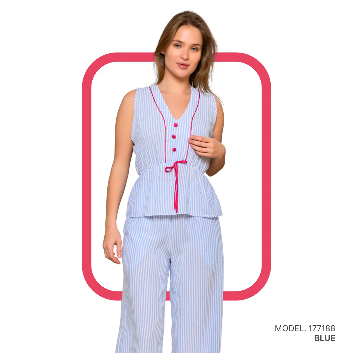 Women pyjama (soft pants and a sleeveless shirt)